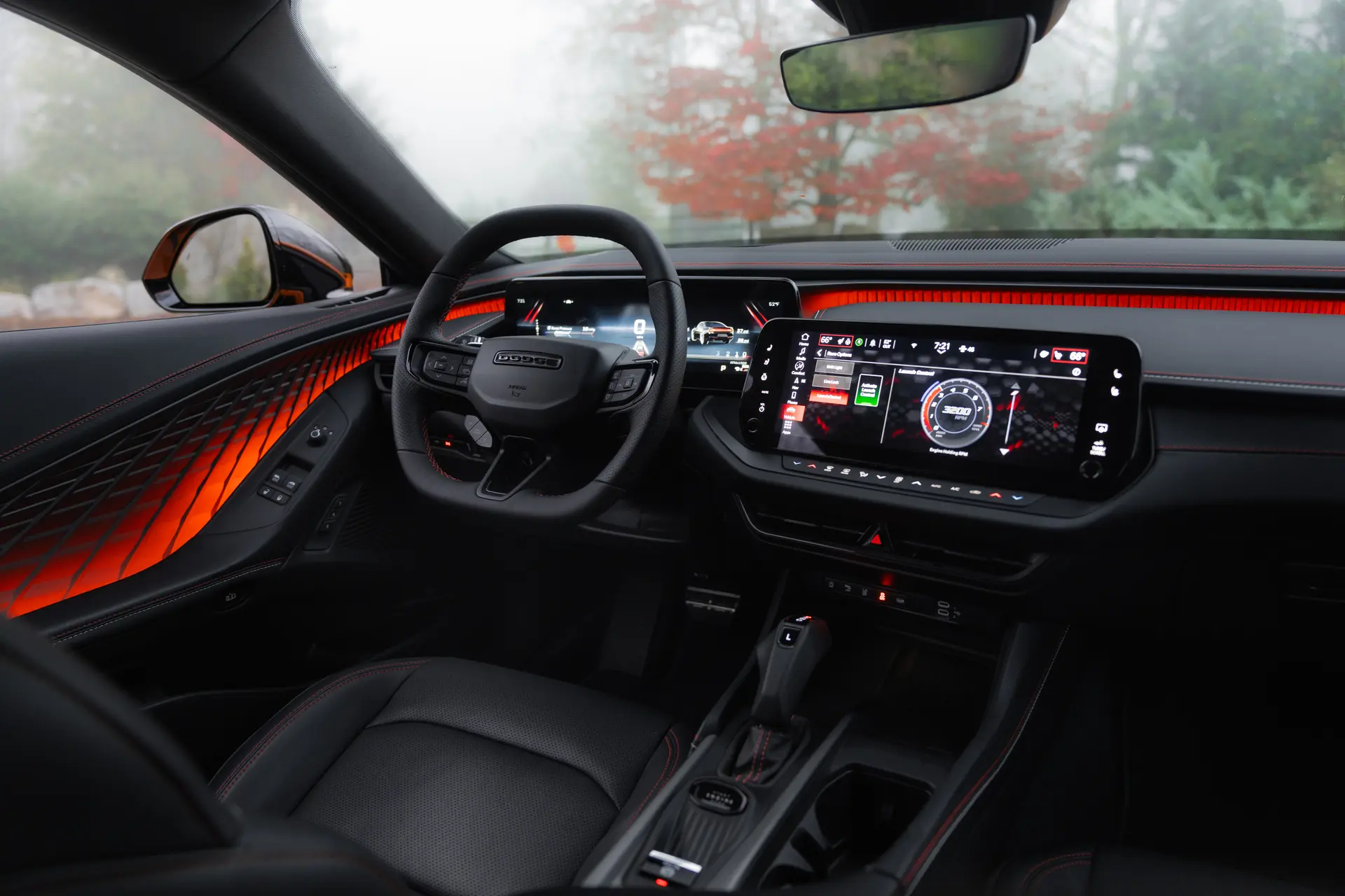 Interior of a charger.