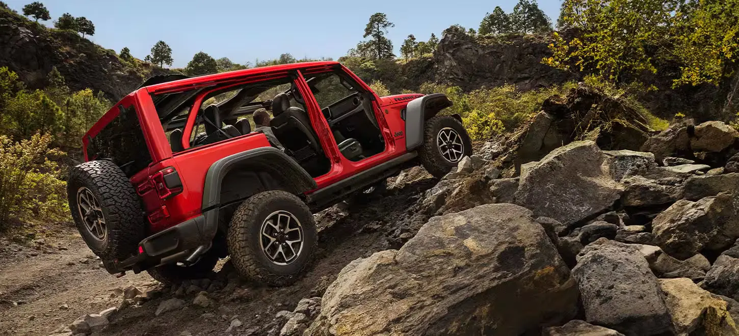 Ground Clearance of a jeep wrangler.