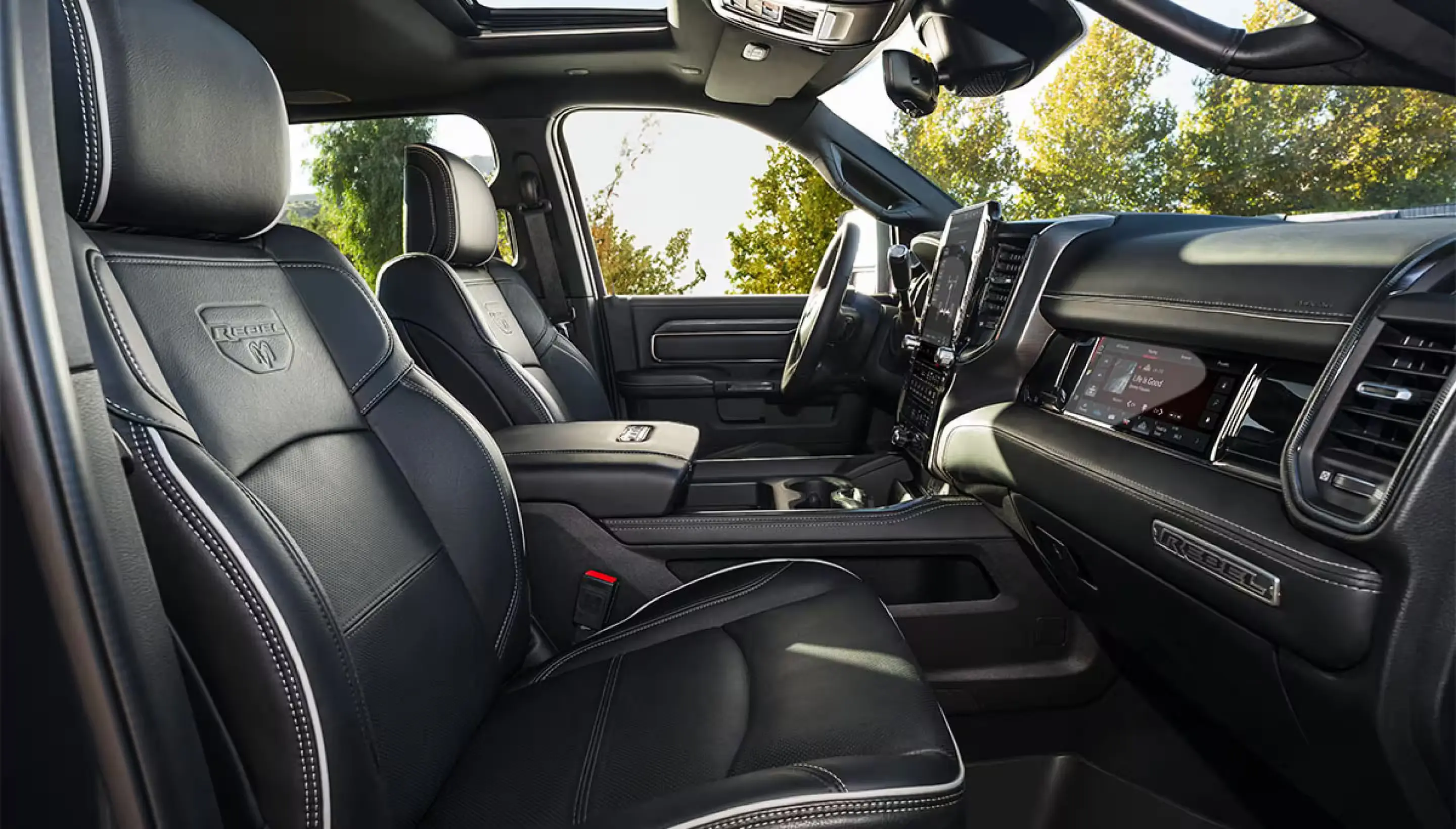 The interior design of the ram 2500.