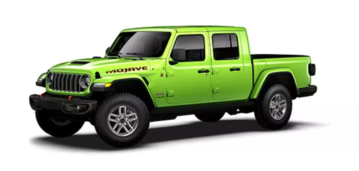 The Jeep Gladiator Mojave X trim.