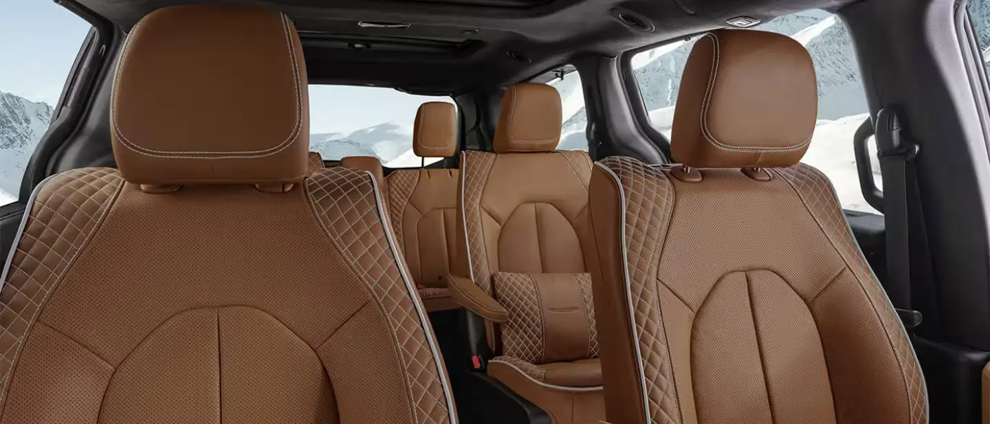 Interior of a pacifica hybrid.