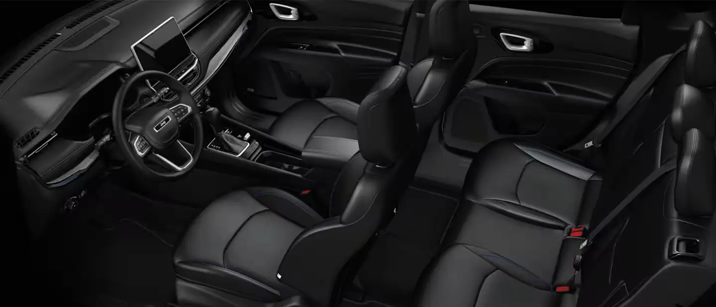 Interior of a jeep compass.