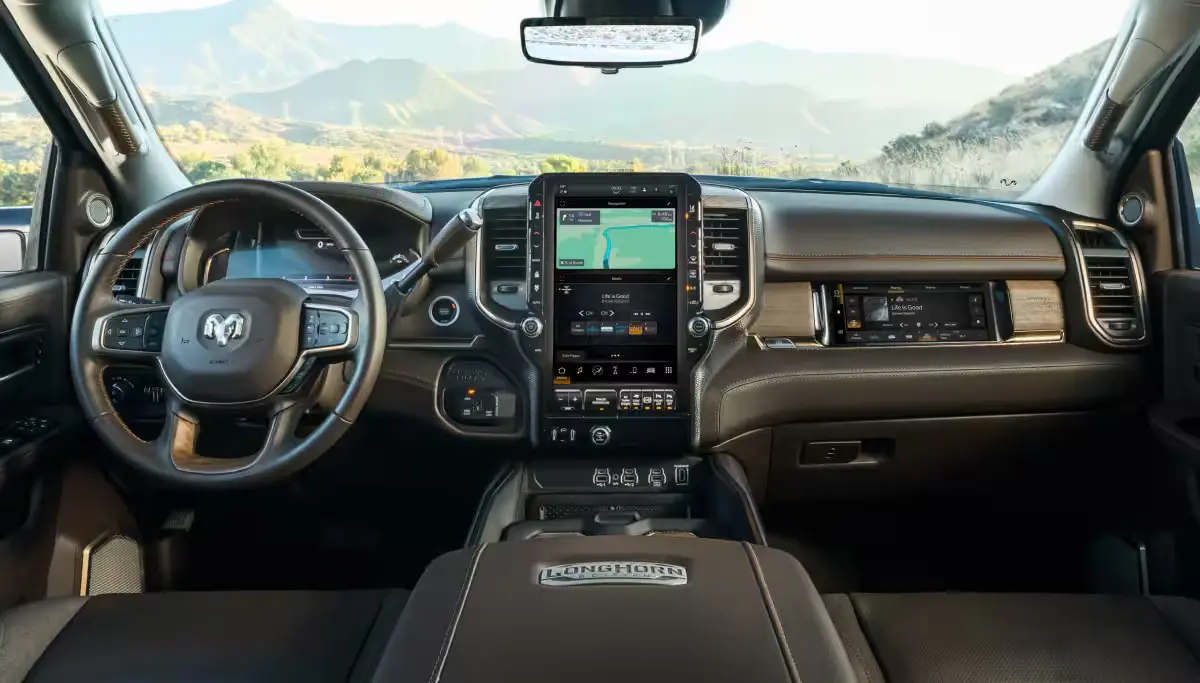 The front dash in the ram 3500.