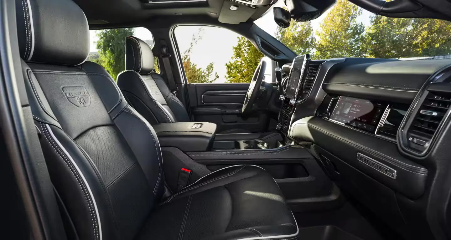 front interior of a 2027 ram 2500 truck