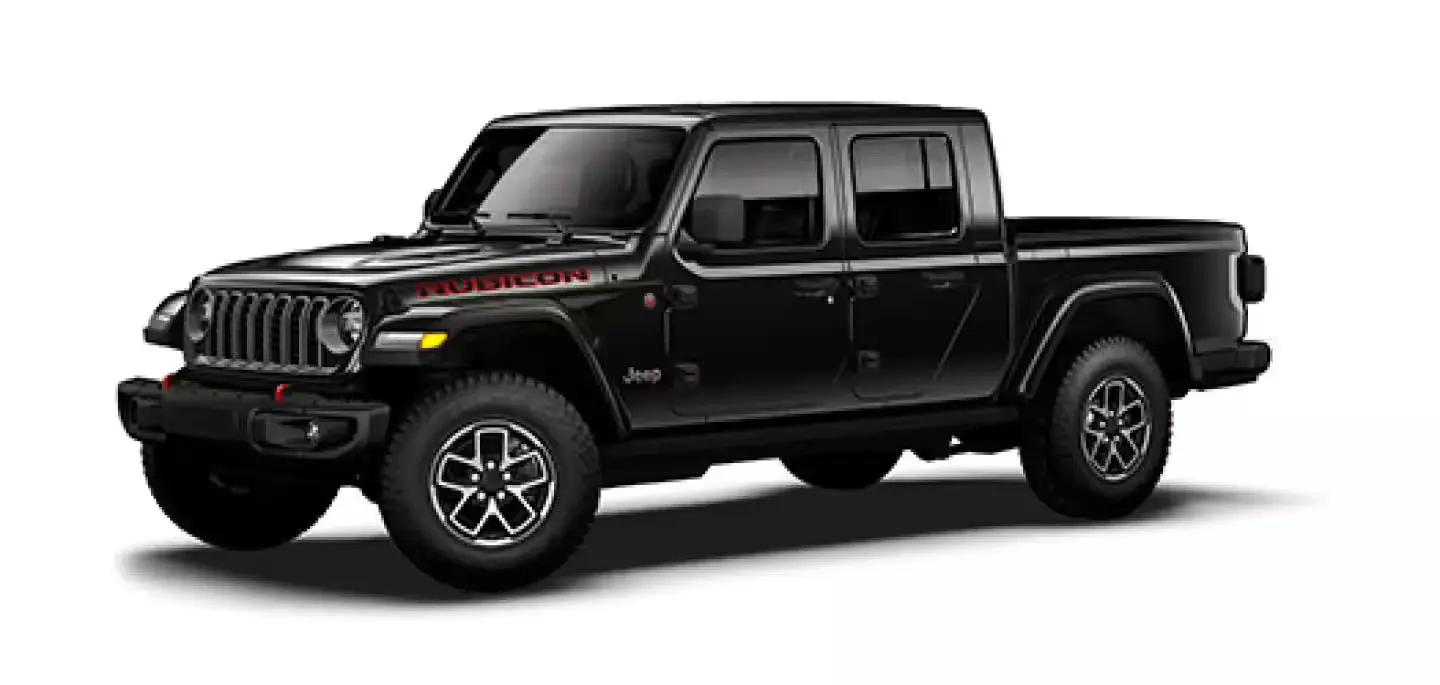 The Jeep Gladiator Rubicon X trim.