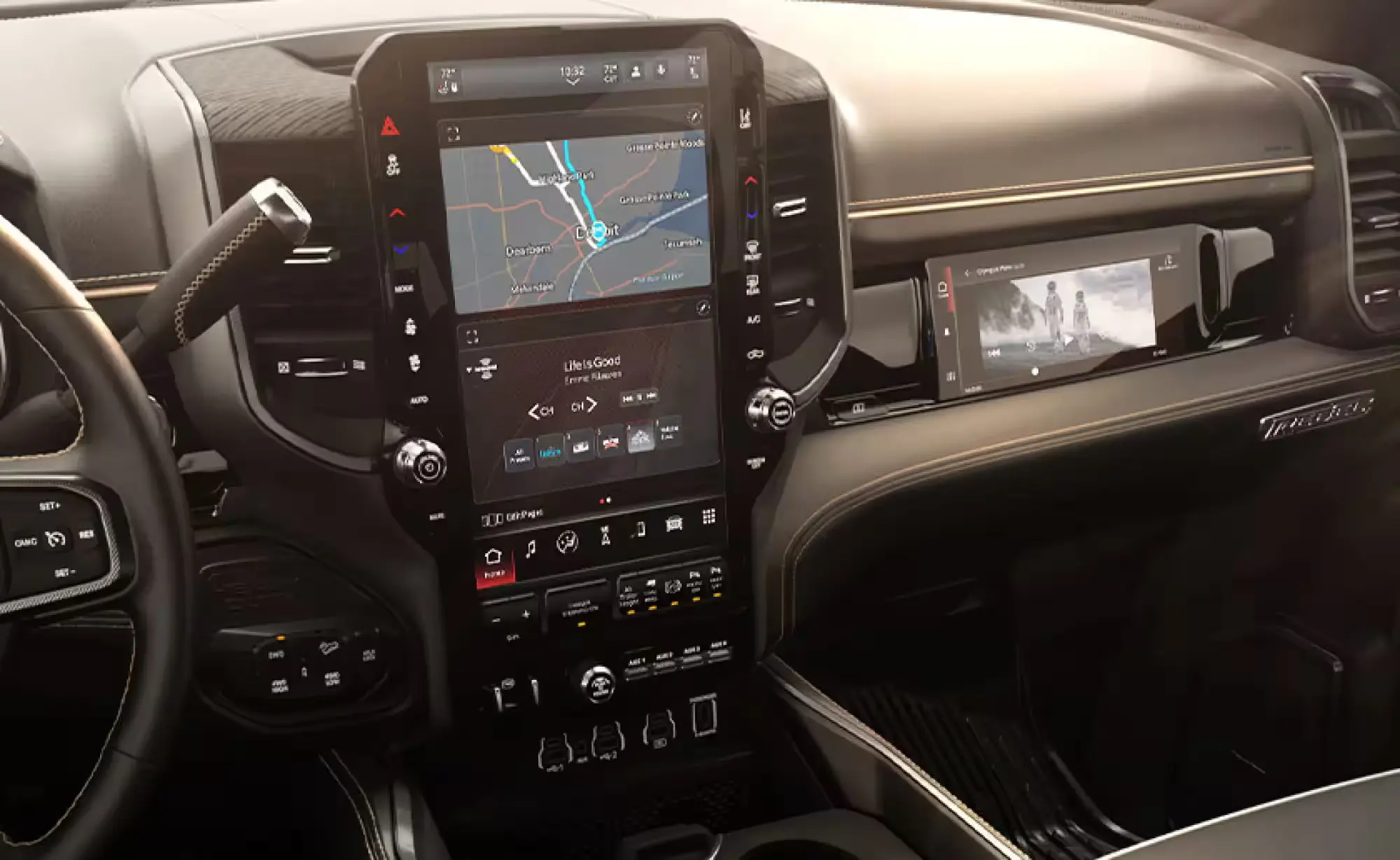 The front display screen in the ram 2500.