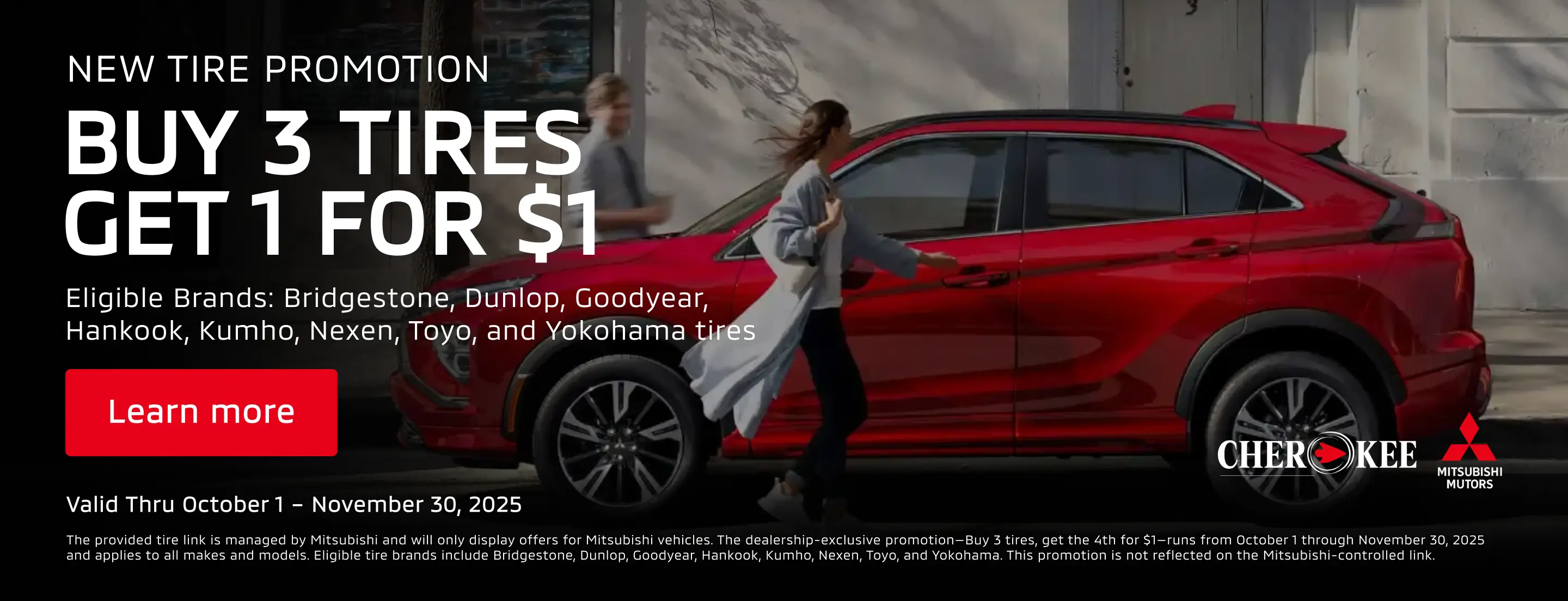 Buy 3 Tires Get 1 for $1