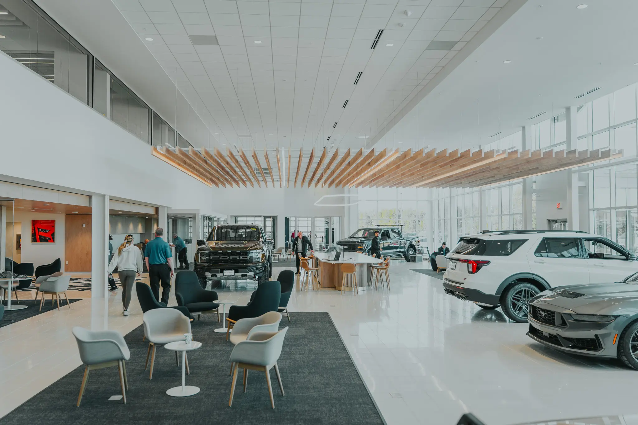 Interior of Clement Auto Group dealership