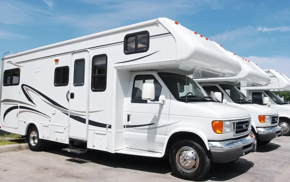 RV on a lot