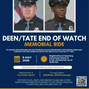 Honoring Our Heroes: The 2026 Deen-Tate End of Watch Memorial Ride