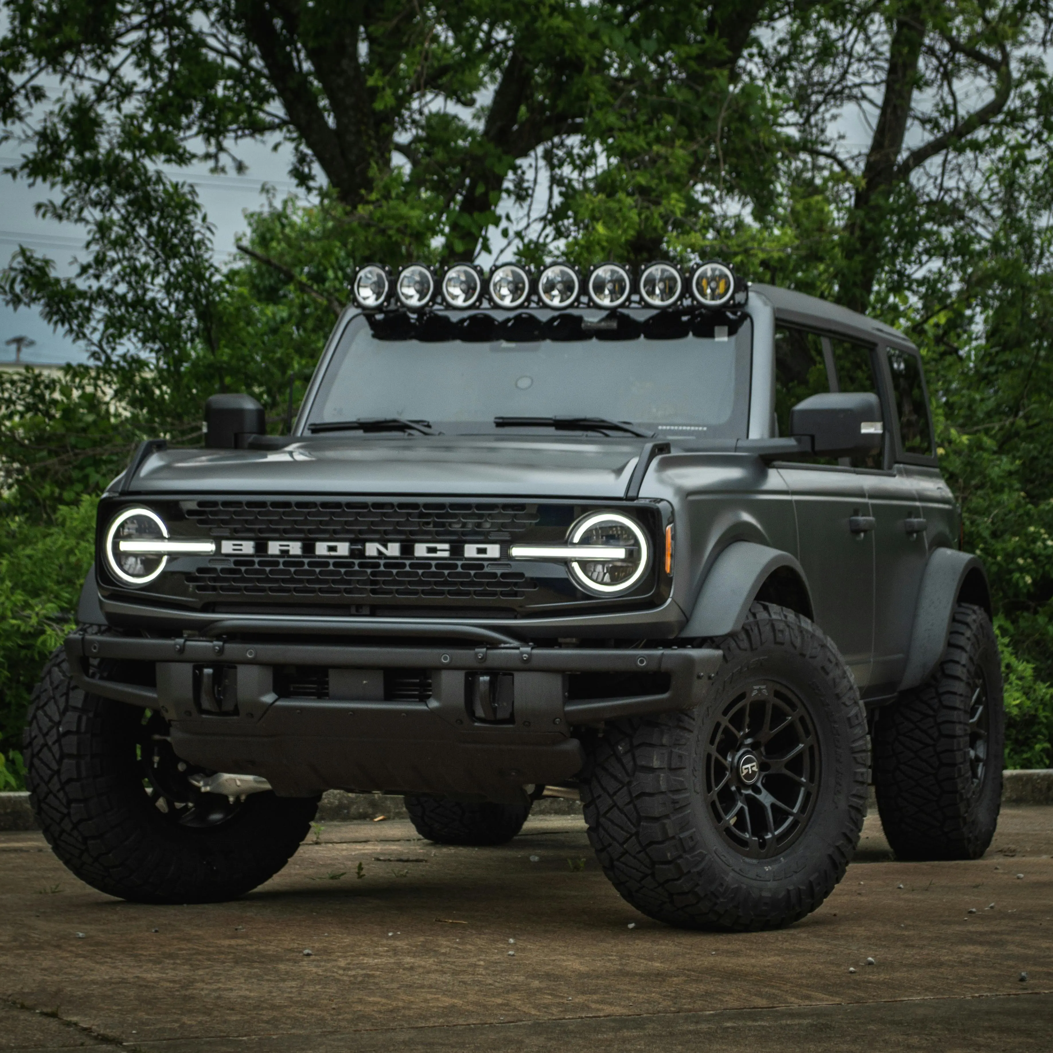 Gray Custom Ford Bronco