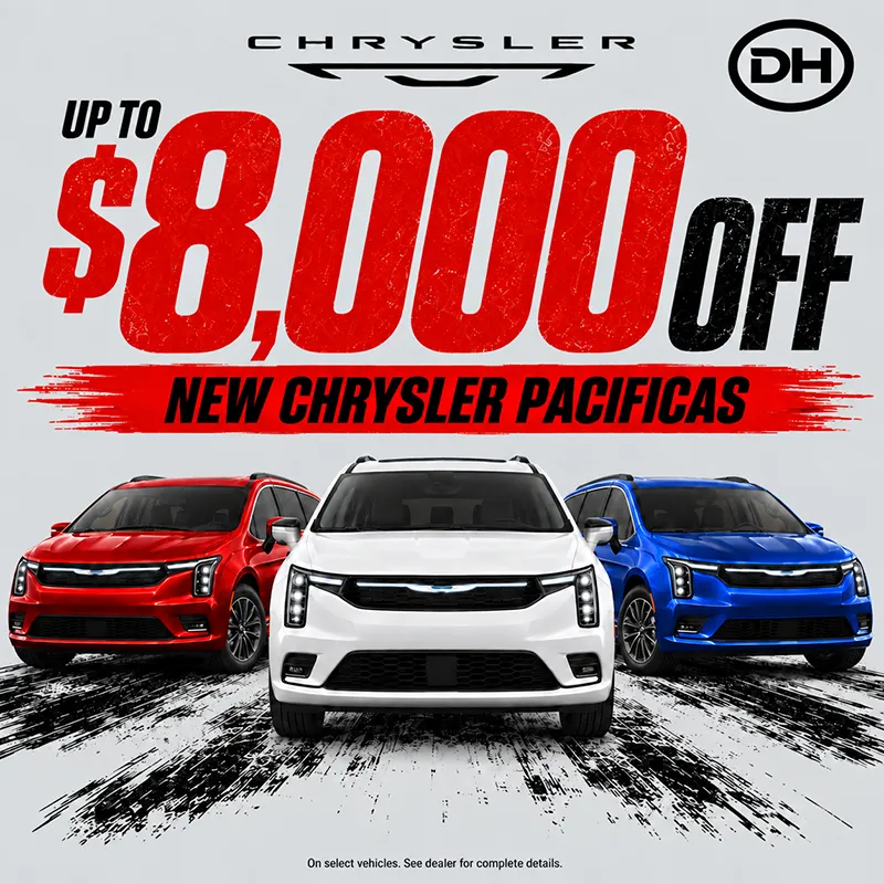 Chrysler Pacifica, up to $10,000 off Up to $10,000 off