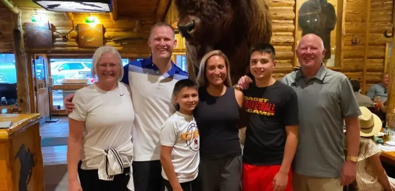 The Howard family gathered together at the Dale Howard dealership, celebrating the founding of the Howard legacy