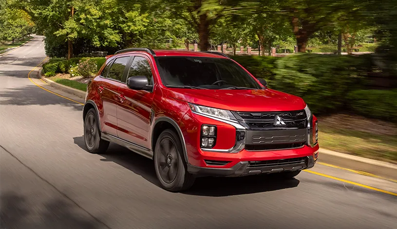 2025 Mitsubishi Outlander Sport, an affordable new SUV under $30,000 at Dorsett Mitsubishi in Terre Haute, IN. Near Indianapolis, Evansville IN, and Champaign-Urbana IL.