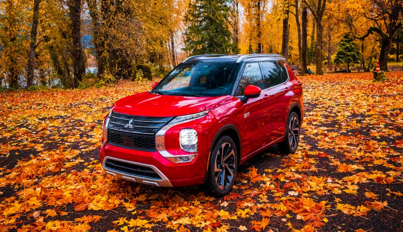 The 2025 Mitsubishi Outlander Plug-in Hybrid (PHEV) SUV, available for under $30,000 at Dorsett Mitsubishi in Terre Haute, IN. Near Indianapolis, Evansville IN, and Champaign-Urbana IL.