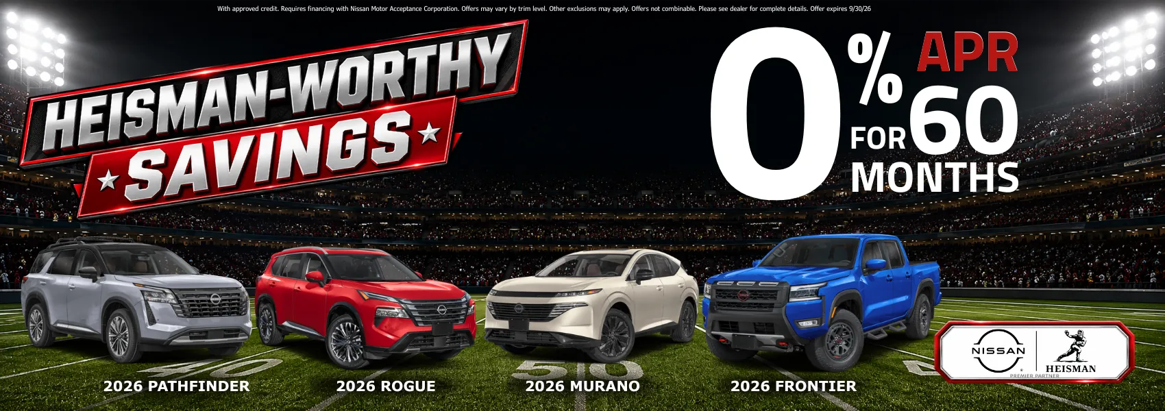 2026 Nissan 0% Specials