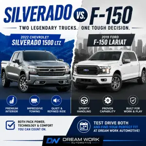 2022 Chevrolet Silverado 1500 LTZ vs. 2019 Ford F-150 Lariat