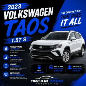 2023 Volkswagen Taos 1.5T S: Big Value in a Compact SUV