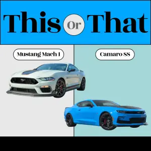 2022 Ford Mustang Mach 1 vs. 2022 Chevy Camaro SS