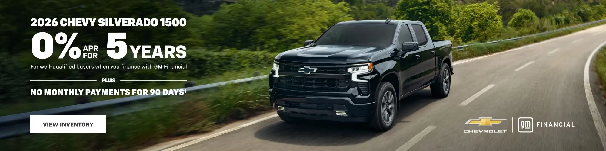 2026 Chevy Silverado 1500 0% APR offer