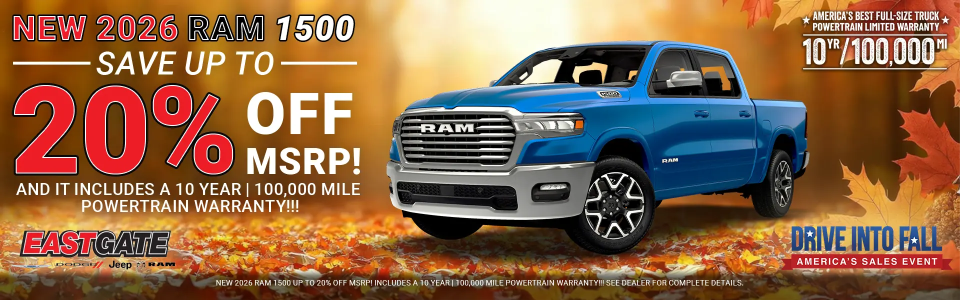 Up to 20% off RAM 1500