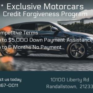 How Exclusive Motorcars is Paving the Way to Your Dream Car! Check out our Credit Forgiveness Program -