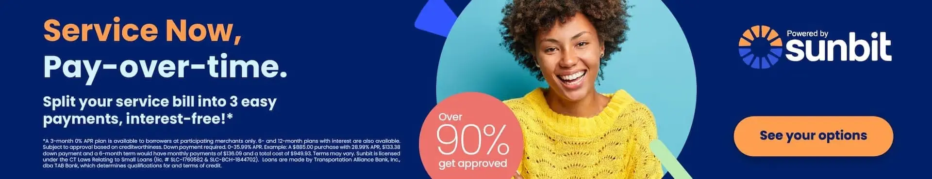 Sunbit financing graphic