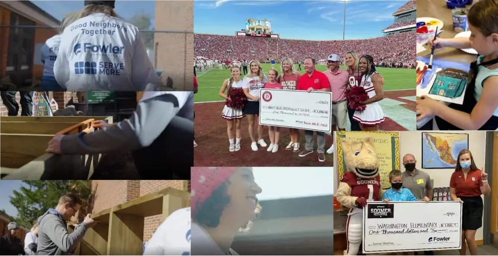 Fowler Automotive community involvement collage
