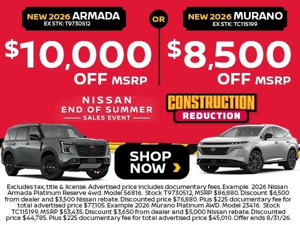 New 2026 Armada & Murano Models
