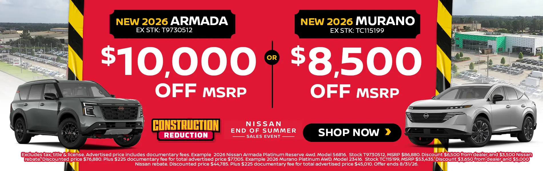 New 2026 Armada & Murano Models