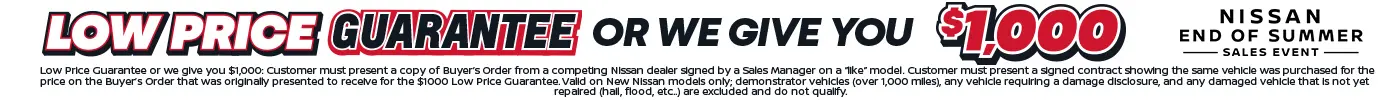 Low Price Guarantee