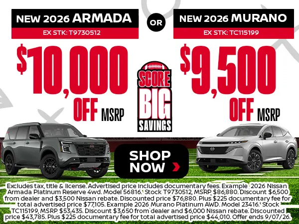 New 2026 Armada & Murano Models For Sale in Tomball, TX