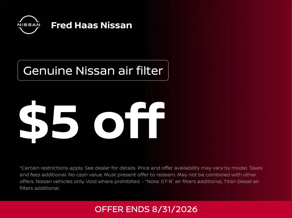 Genuine Nissan air filter