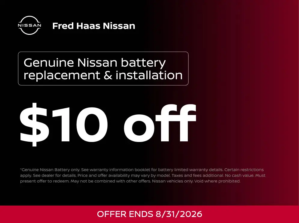 Genuine Nissan battery replacement & installation