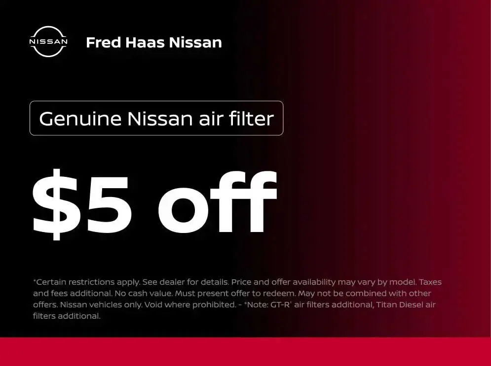Genuine Nissan air filter