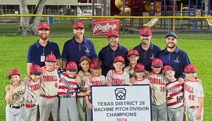 Tomball Little League baseball field sponsored by Fred Haas Nissan