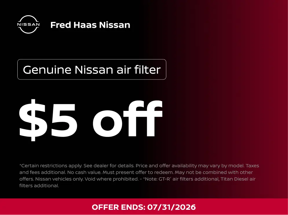 Genuine Nissan air filter