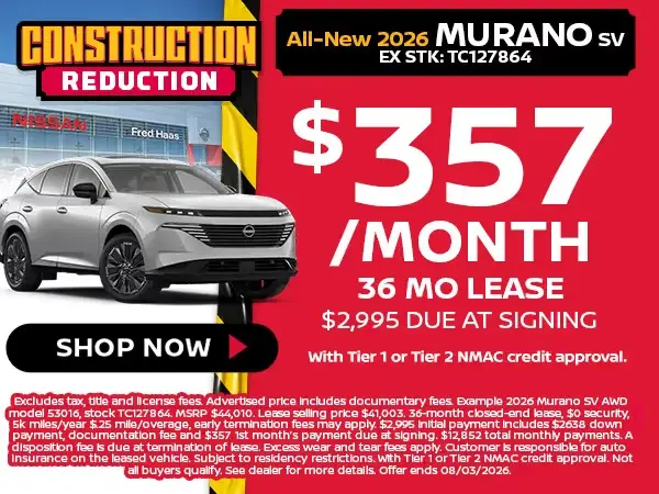 All-new 2026 Murano SV