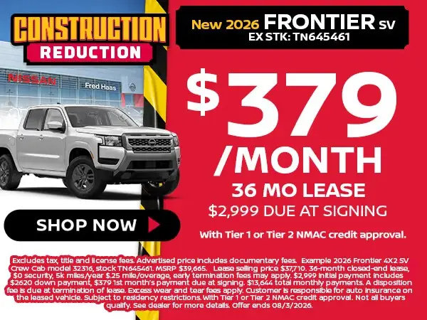 New 2026 Frontier SV