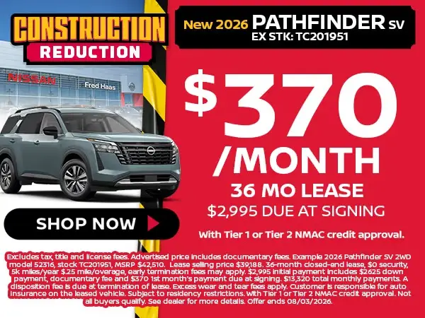 New 2026 Pathfinder SV