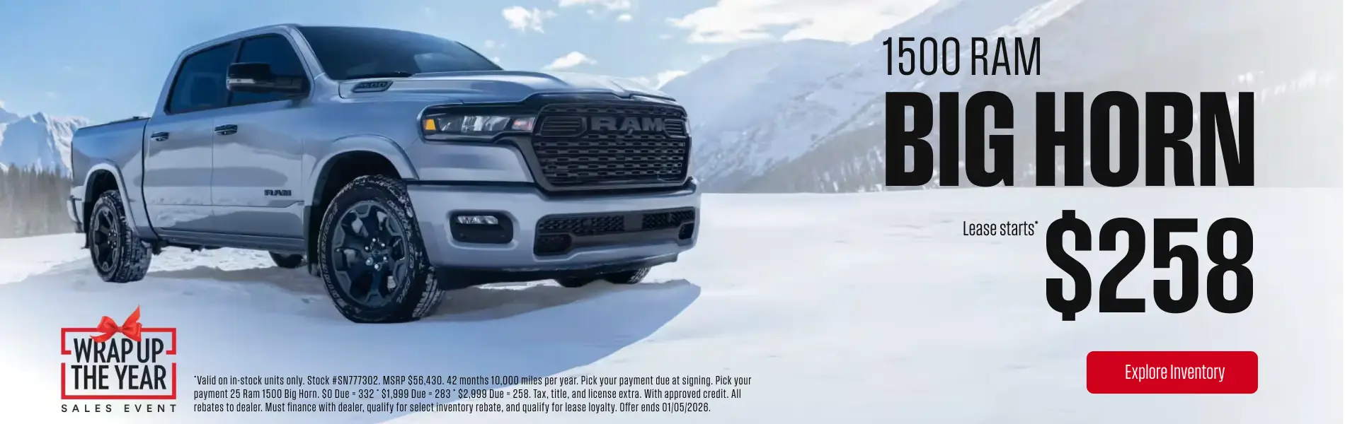 Ram Wrap Up The Year Event - 1500 Big Horn