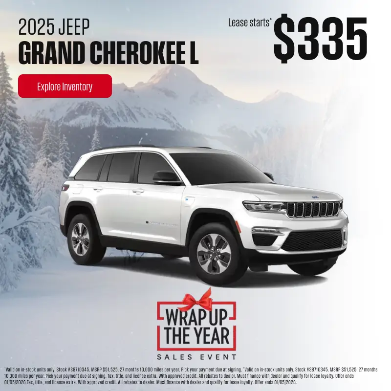 Jeep Wrap Up The Year Event - 2025 Grand Cherokee L Lease