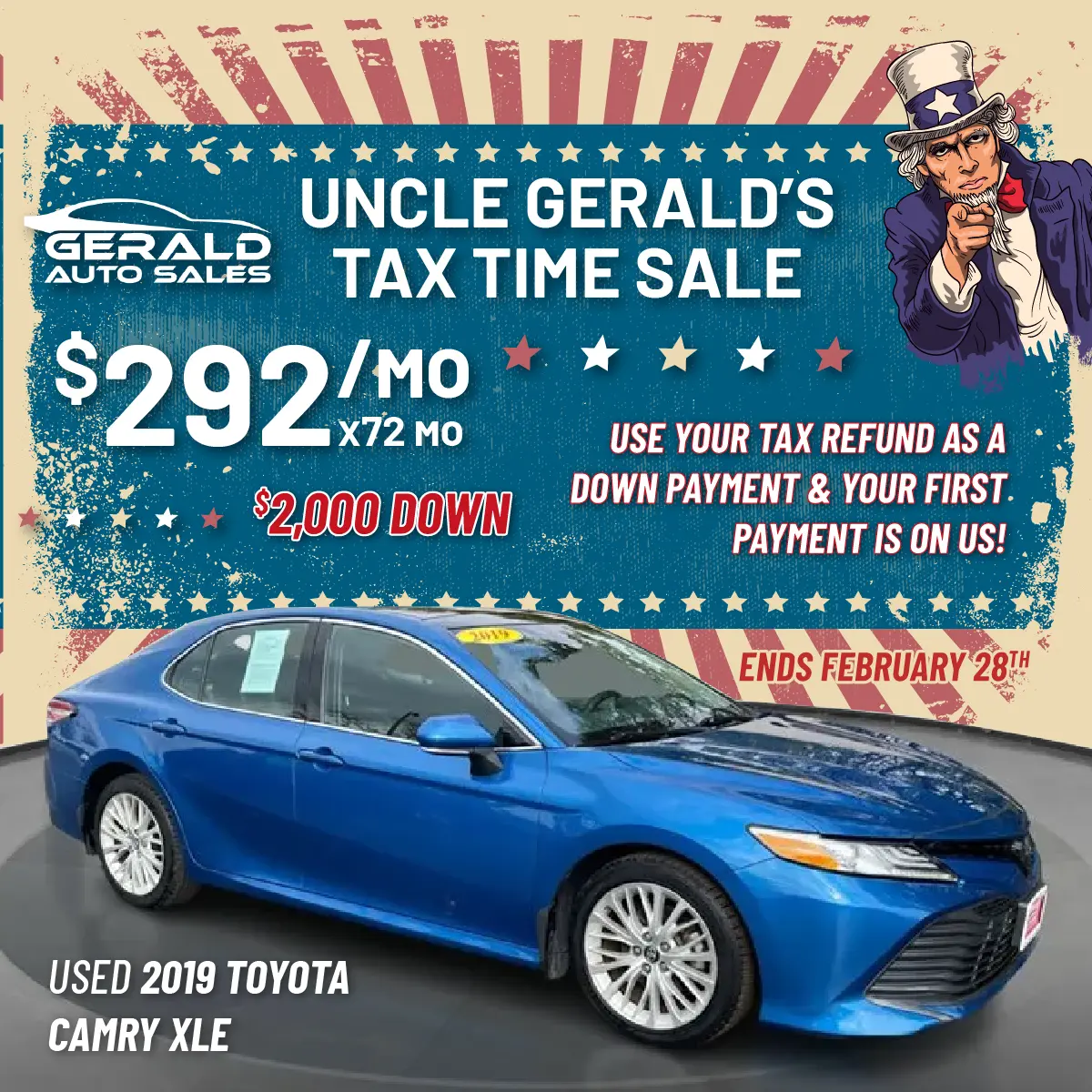 Used 2019 Toyota Camry XLE