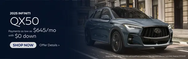 2025 Infiniti QX50 $645/mo