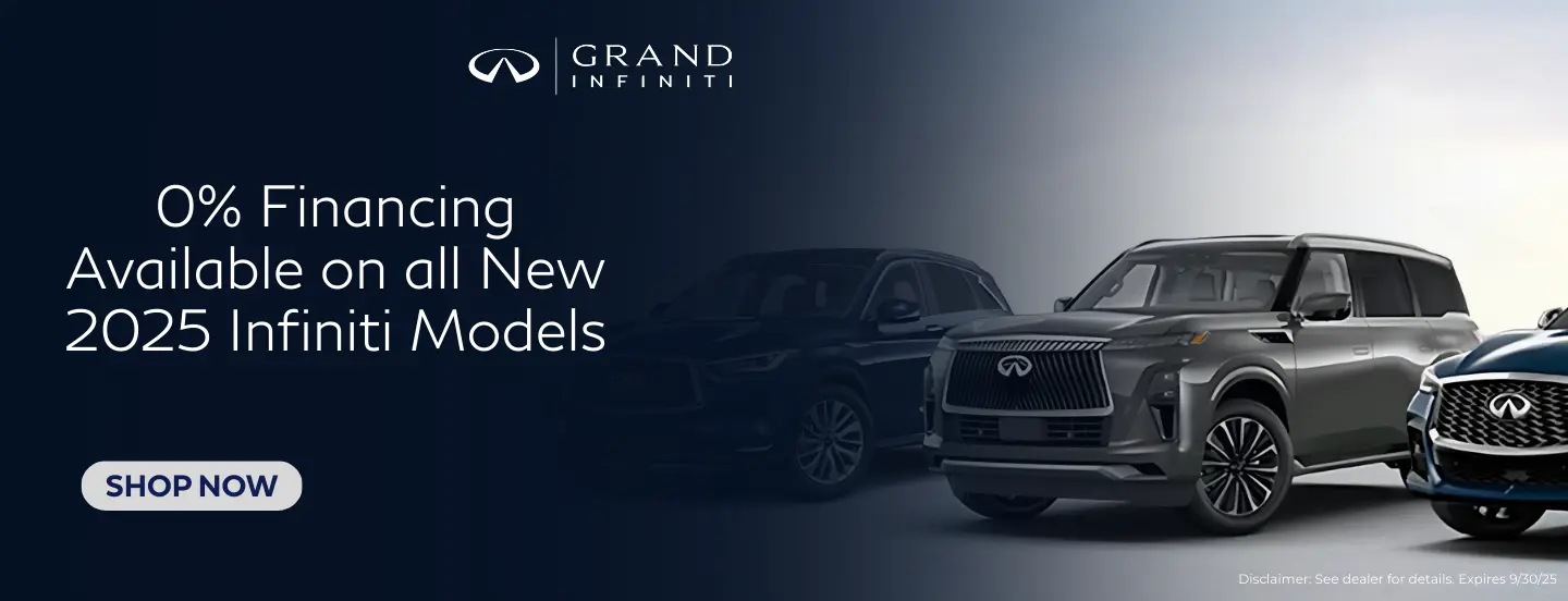0% Available on all New 2025 Infiniti Models