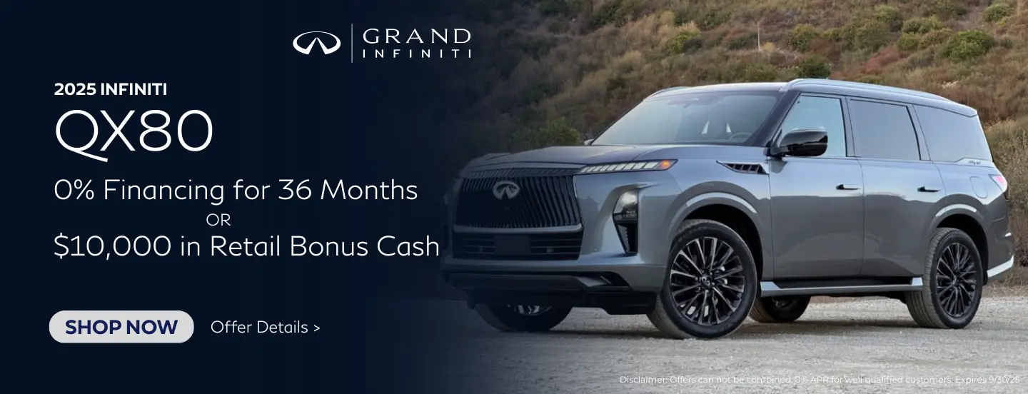 QX80 APR or Bonus Cash