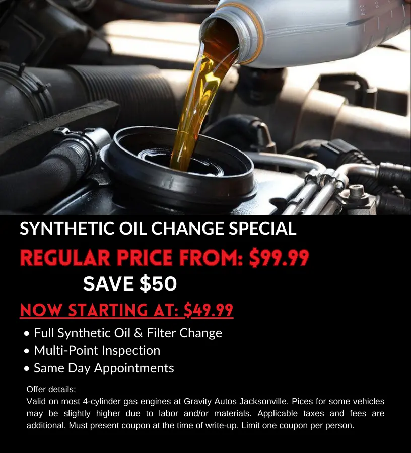 Synthetic oil change special