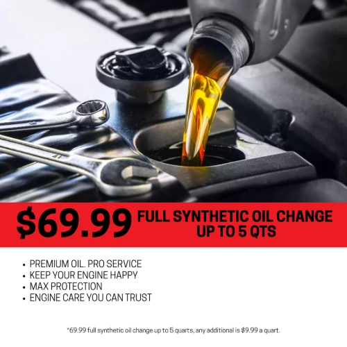 Synthetic oil change special
