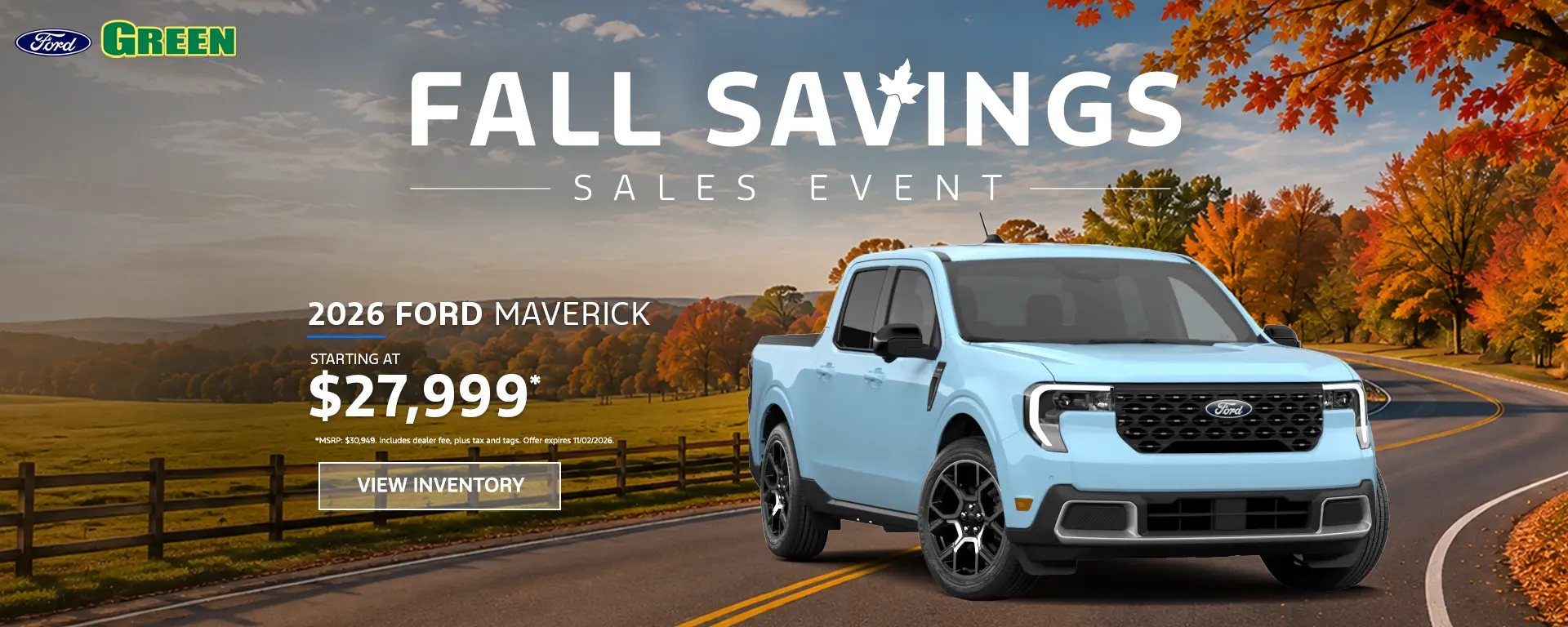 2026-10-06_26' Maverick Offer_Fall Savings