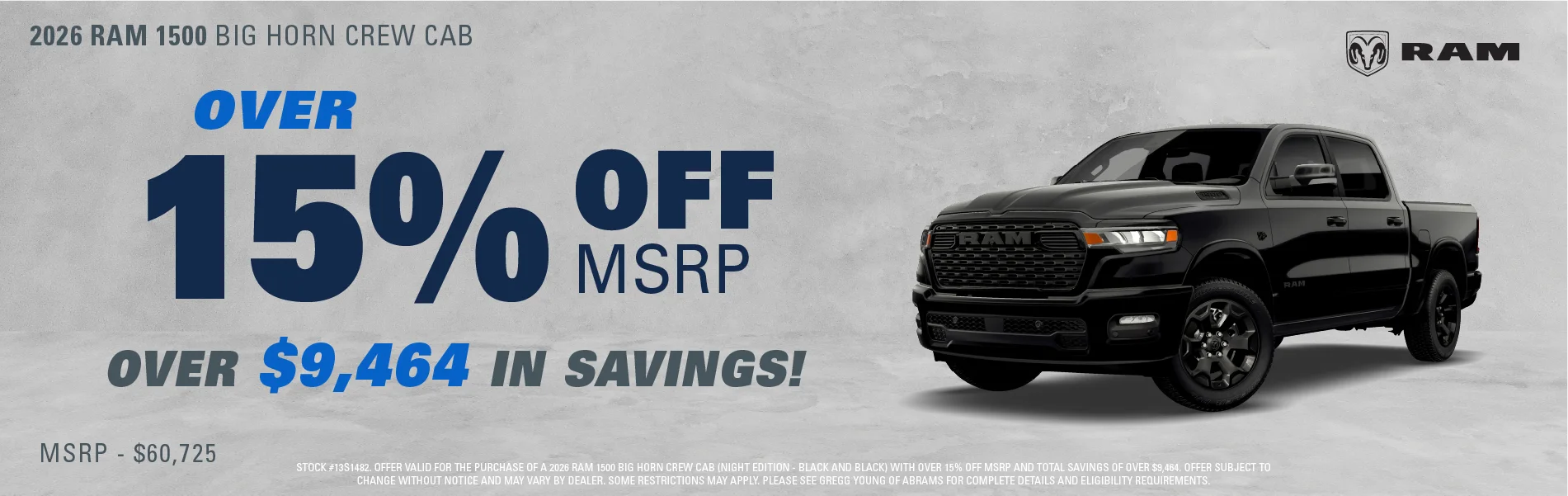 2026 RAM 1500 - S